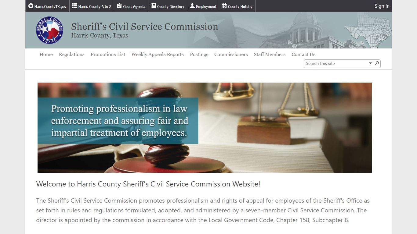 Harris County, Texas - Sheriff Civil Service Commission